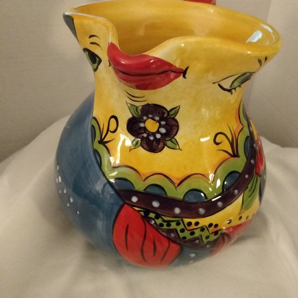 CARICA HAND PAINTED & HAND CRAFTED PITCHER - Picture 7 of 12